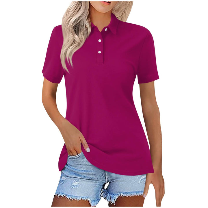 Amelia | Women Clothing Short Sleeve Polo Shirt