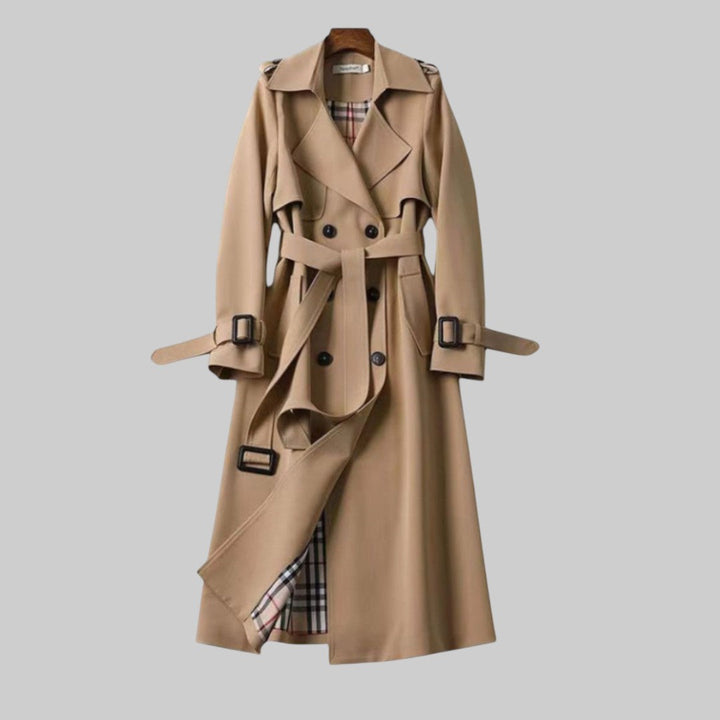 Florence | Classic Womens Coat with Plaid Lining