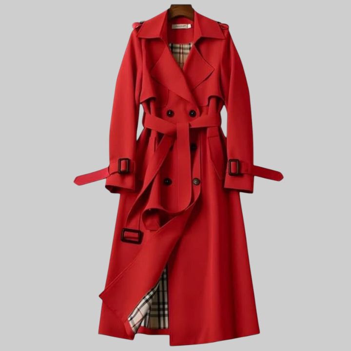 Florence | Classic Womens Coat with Plaid Lining