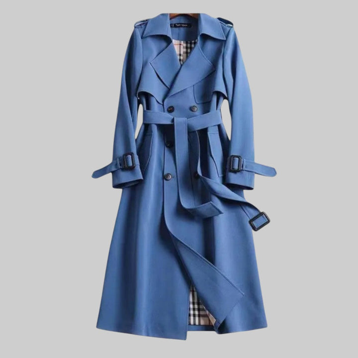 Florence | Classic Womens Coat with Plaid Lining