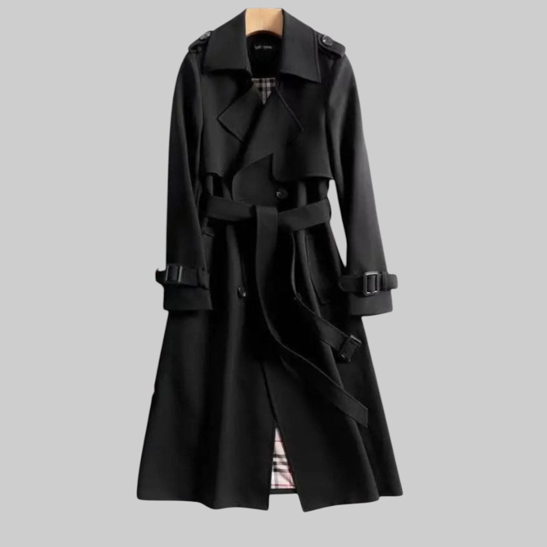 Florence | Classic Womens Coat with Plaid Lining