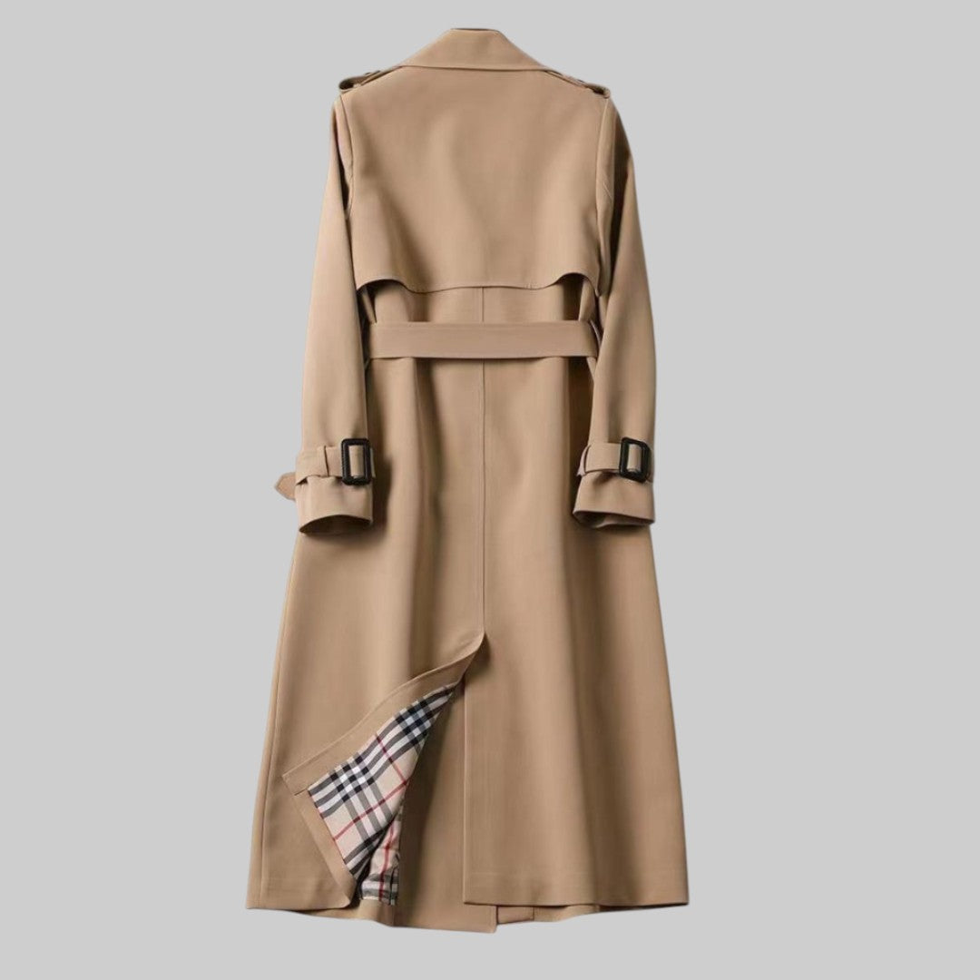Florence | Classic Womens Coat with Plaid Lining