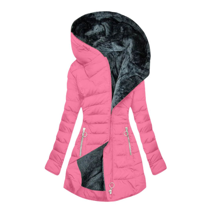 Rosie | Womens Quilted Ladies Puffer Jacket Faux Fur Hood