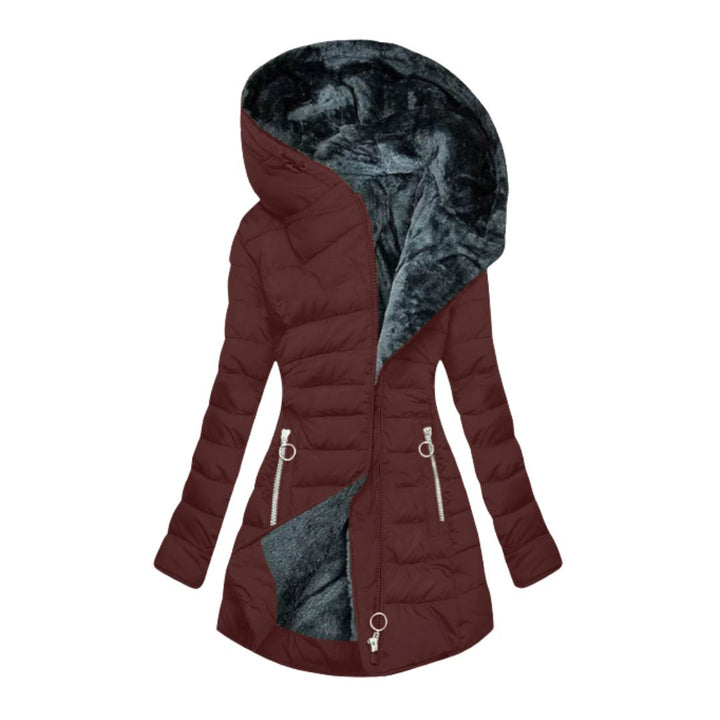 Rosie | Womens Quilted Ladies Puffer Jacket Faux Fur Hood