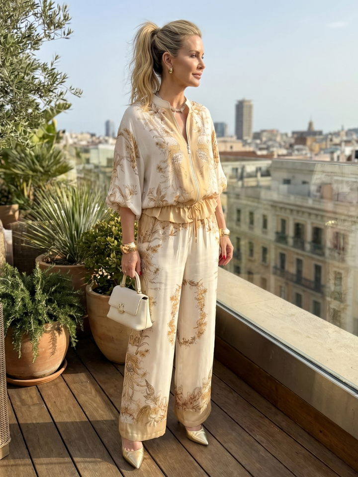 Gemma | Floral Wide-Leg Women Clothing Co-ord Set