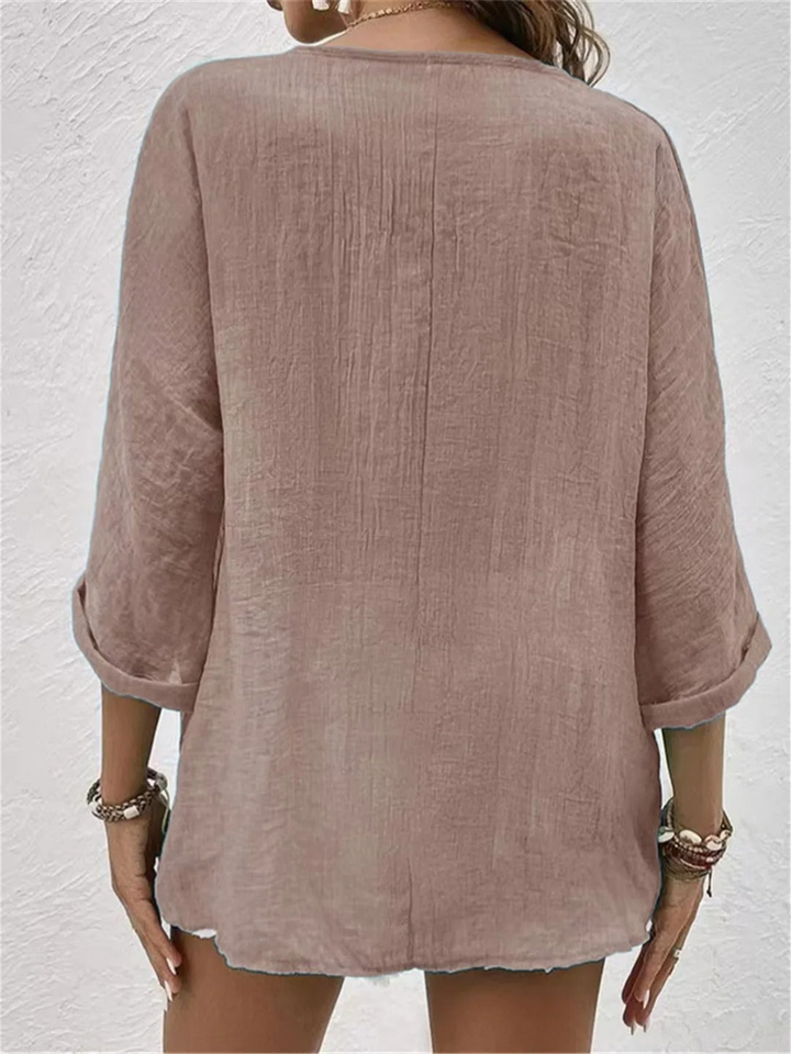 Sophia | Women Clothing Button-Down Summer Blouse