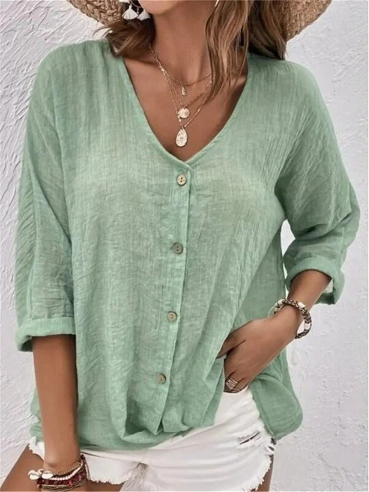 Sophia | Women Clothing Button-Down Summer Blouse