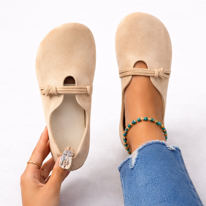 Elsie | Women Suede Flat Loafers Sandals