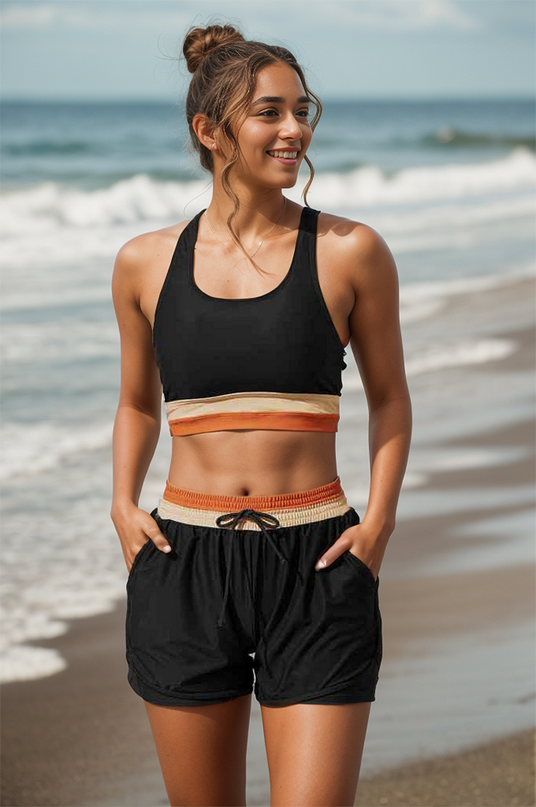 Isla | Black Sleeveless Crop Top Women Clothing