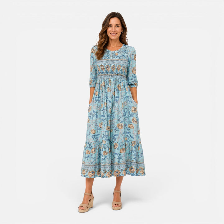 Freya | Wedding Guest Floral Midi Dress Women