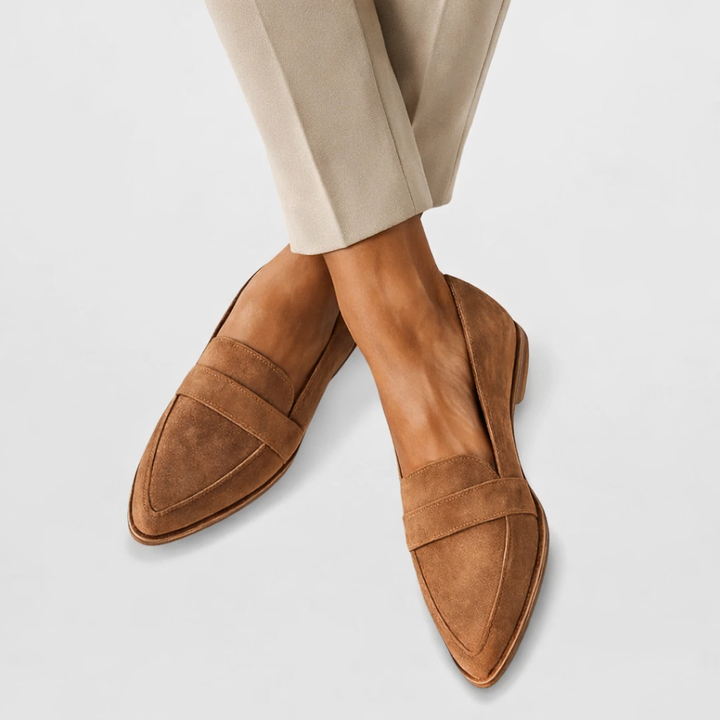 Grace | Pointed Toe Suede Loafers Women