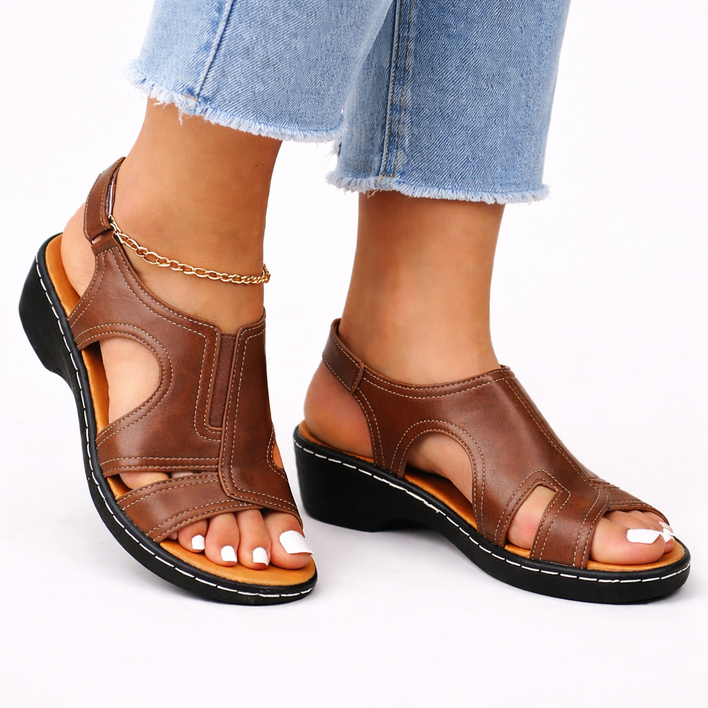 Sienna | Women Closed Toe Wedge Sandals
