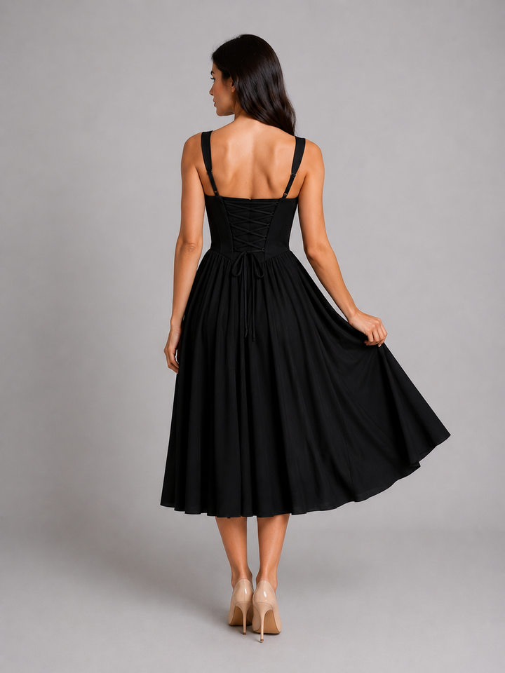 Phoebe | Wedding Guest Corset Midi Dress Women