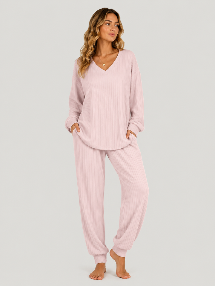 Ellmont London | Women’s Soft Two Piece Pajama Lounge Set
