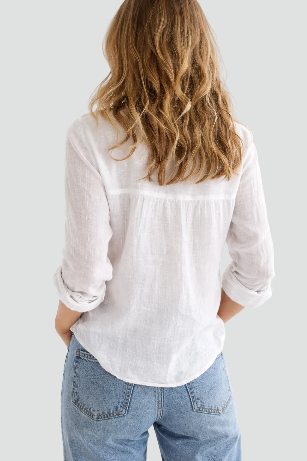 Lottie | Women Clothing Linen Button-Down Shirt