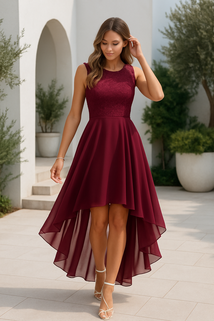 Cressida | Bridesmaid High Low Chiffon Dress Women