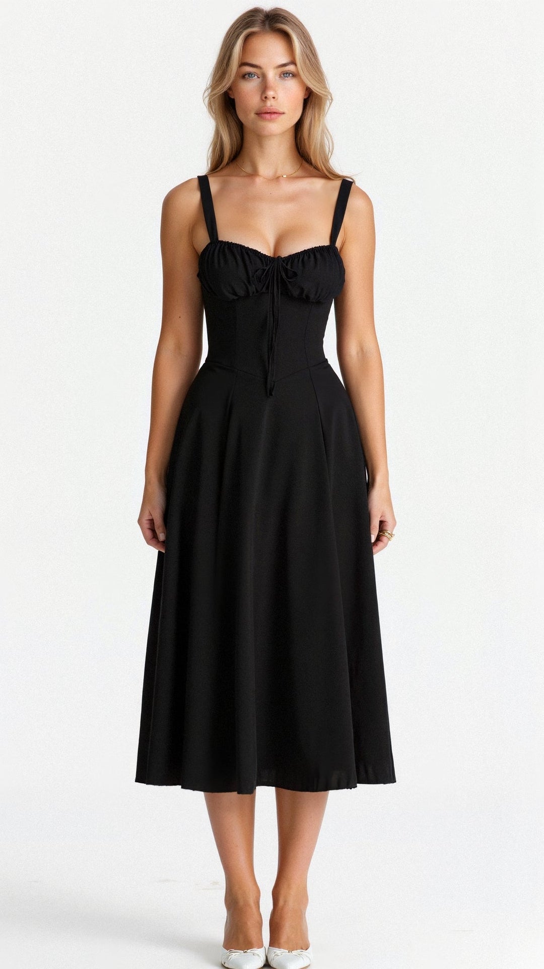 Matilda | Wedding Guest Satin Midi Dress