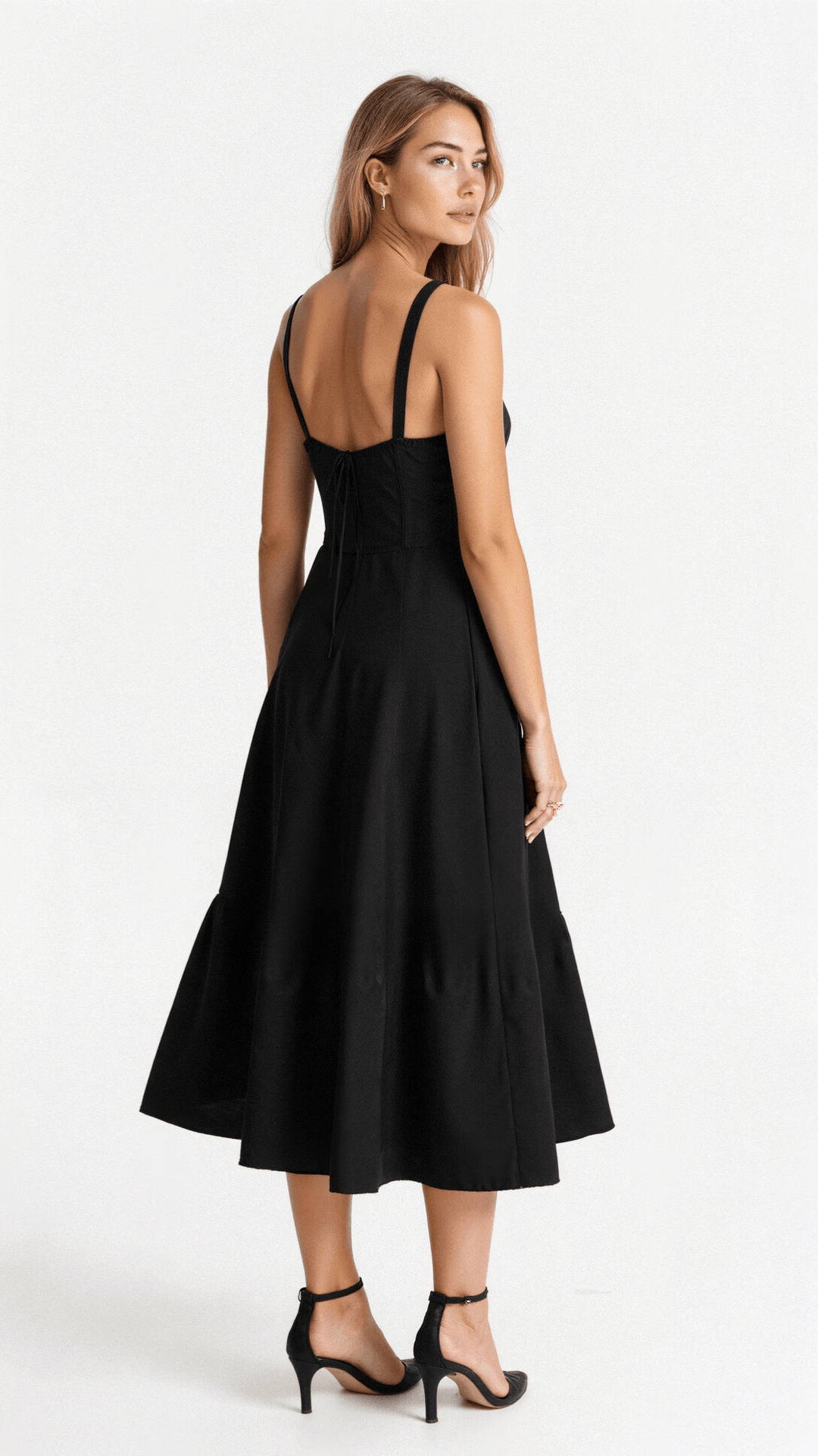 Matilda | Wedding Guest Satin Midi Dress