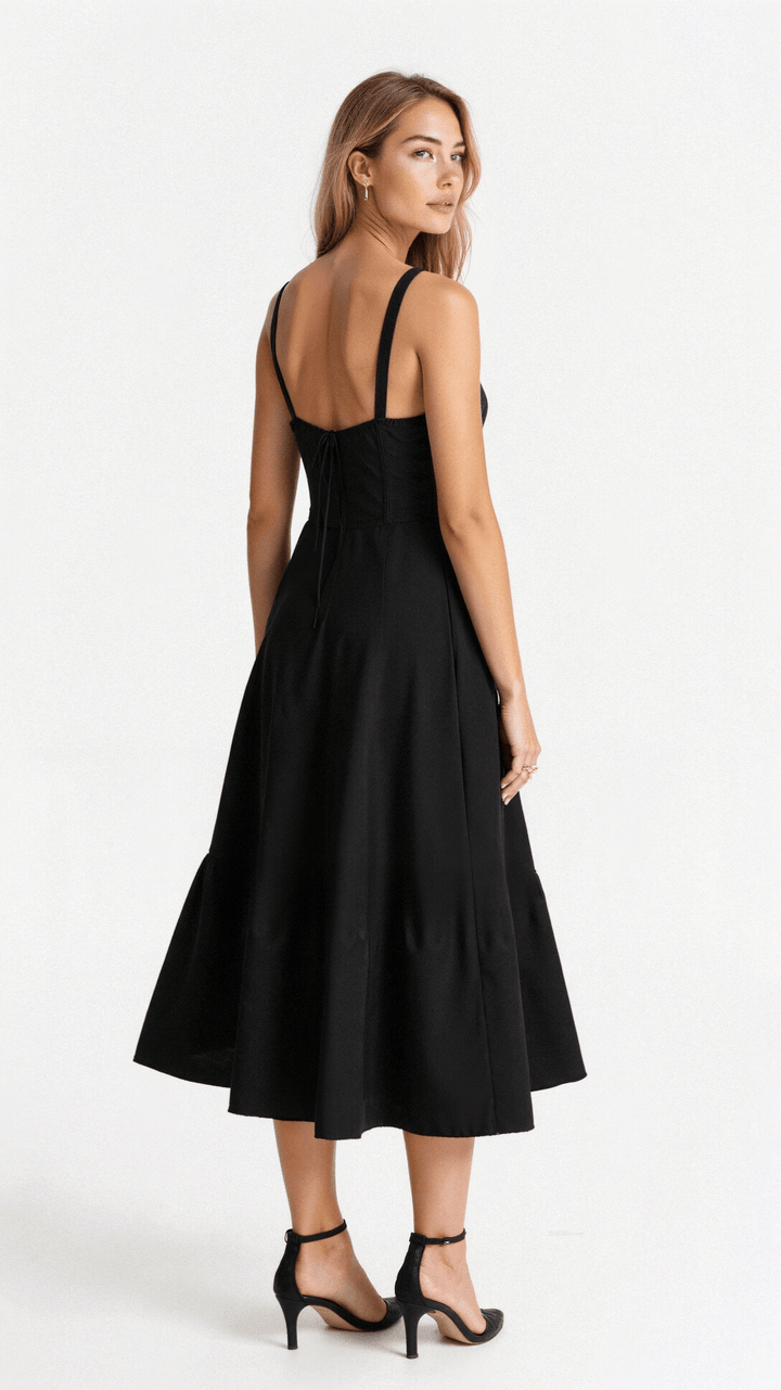 Matilda | Wedding Guest Satin Midi Dress