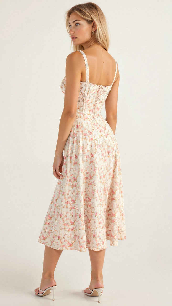 Matilda | Wedding Guest Satin Midi Dress