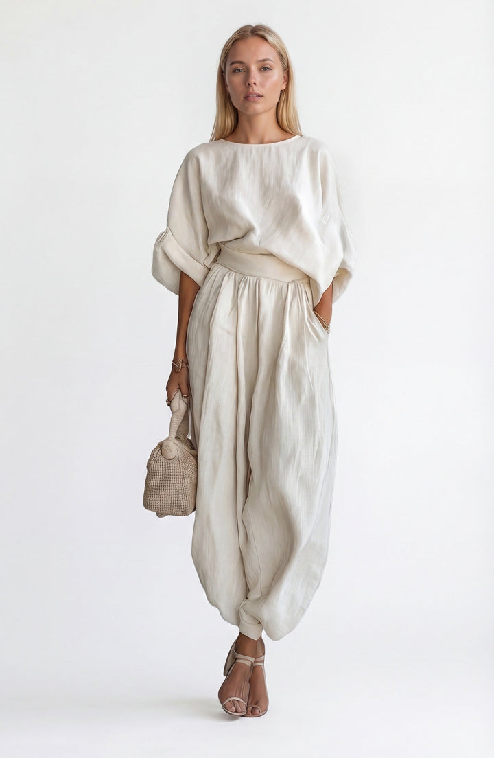 Florence | Women Clothing Linen Wide-Leg Trousers