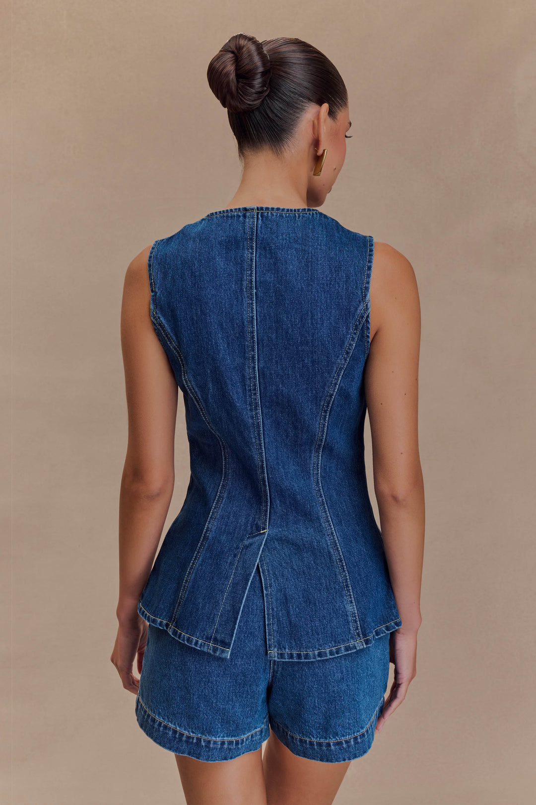 Elsie | Sleeveless Denim Romper Women Clothing