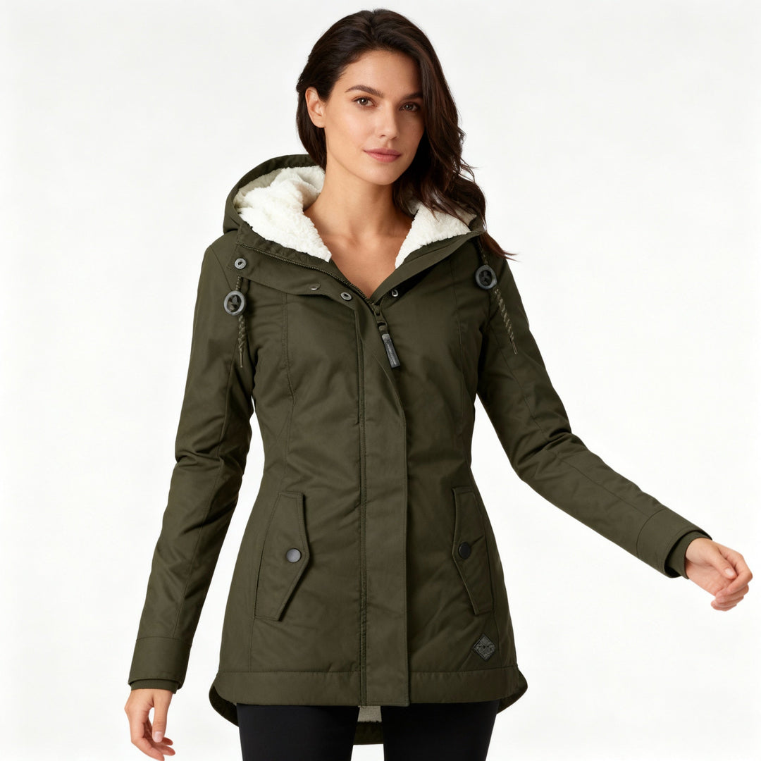 Clemmie | Womens Coat Sherpa Lined Puffer Jacket
