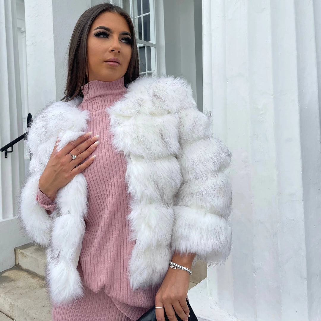 Sienna | Womens Cropped Fur Coat Jacket