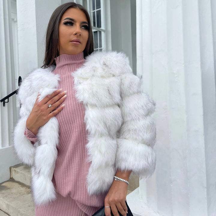 Sienna | Womens Cropped Fur Coat Jacket