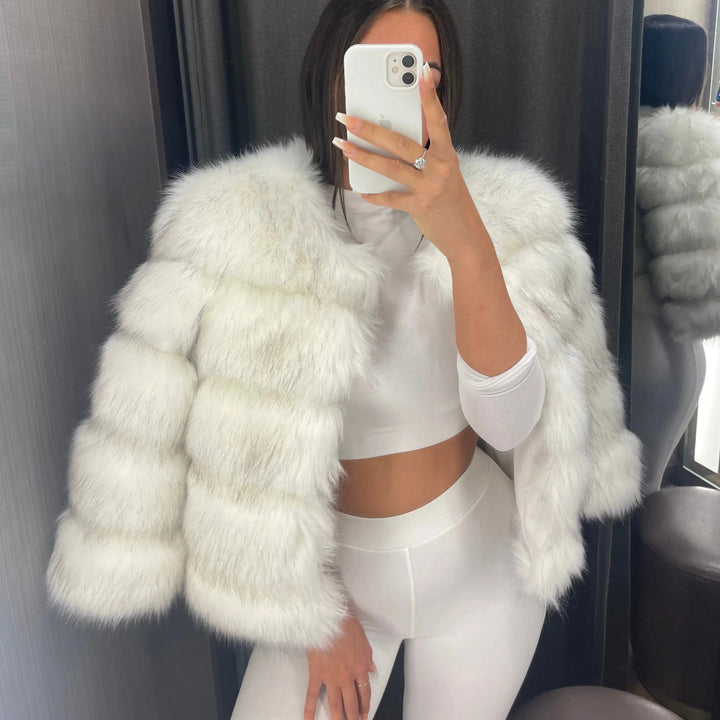 Sienna | Womens Cropped Fur Coat Jacket