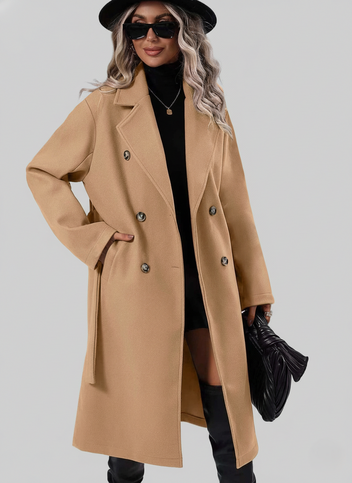 Cressida | Womens Coat Double-Breasted Midi