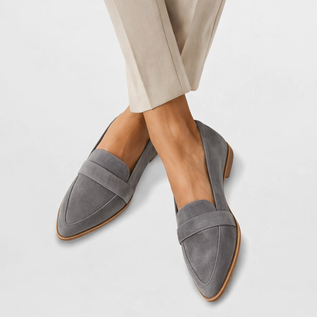 Grace | Pointed Toe Suede Loafers Women