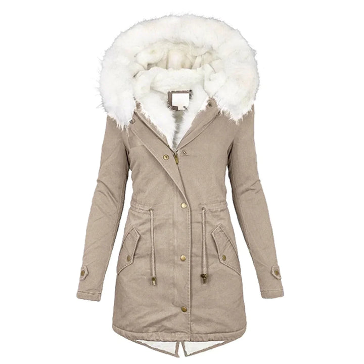 Amelia | Womens Fur Hood Puffer Jacket Coat