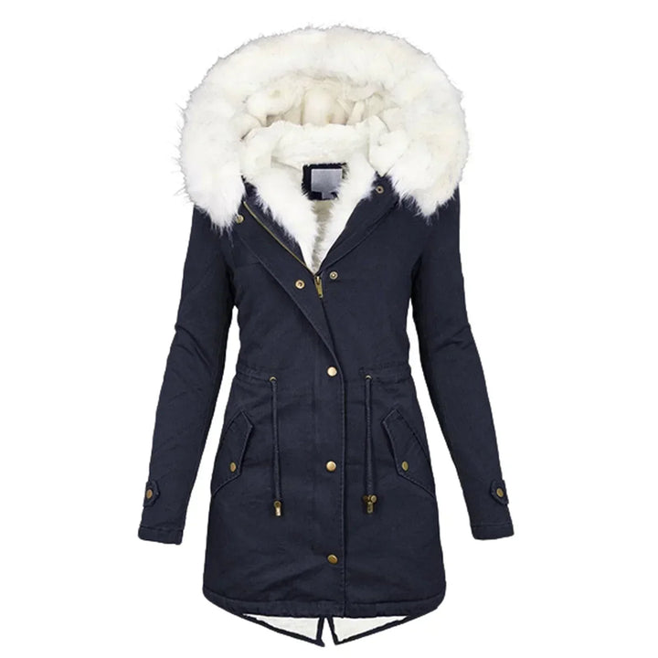 Amelia | Womens Fur Hood Puffer Jacket Coat