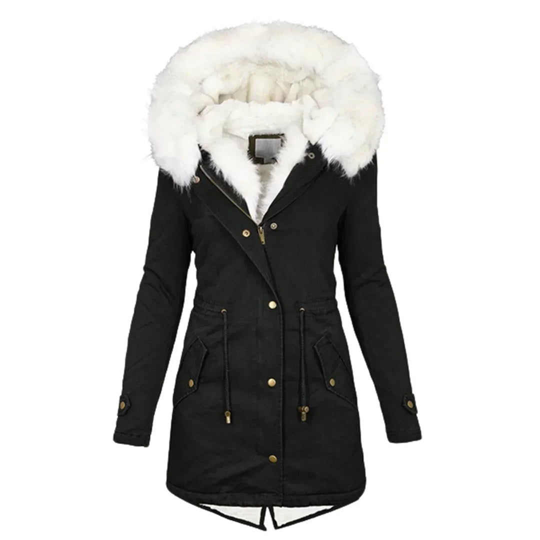 Amelia | Womens Fur Hood Puffer Jacket Coat