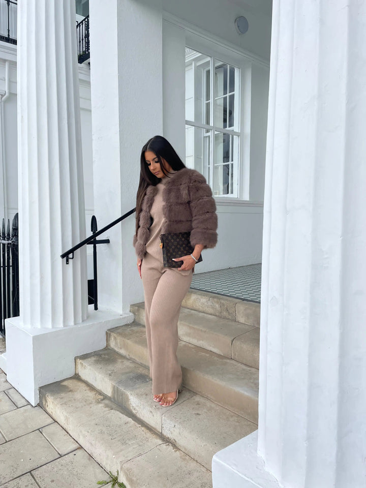 Sienna | Womens Cropped Fur Coat Jacket