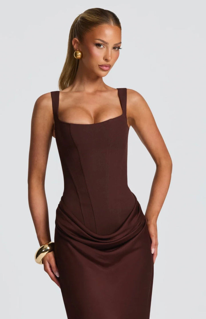Tilly | Corset Bodice Maxi Dress Women