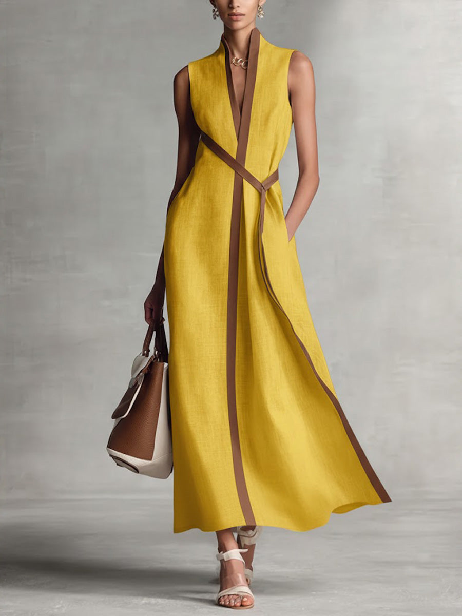 Rosie | Wedding Guest Linen Maxi Dress