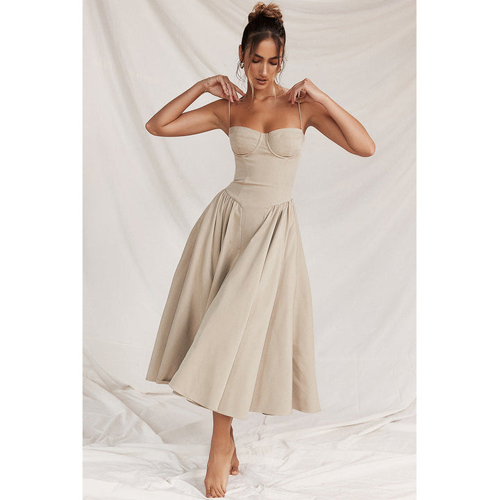 Gemma | Wedding Guest Bustier Midi Dress Women