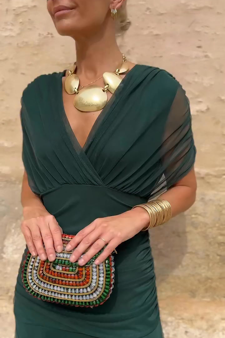 Arabella | Wedding Guest Chiffon Maxi Wrap Dress