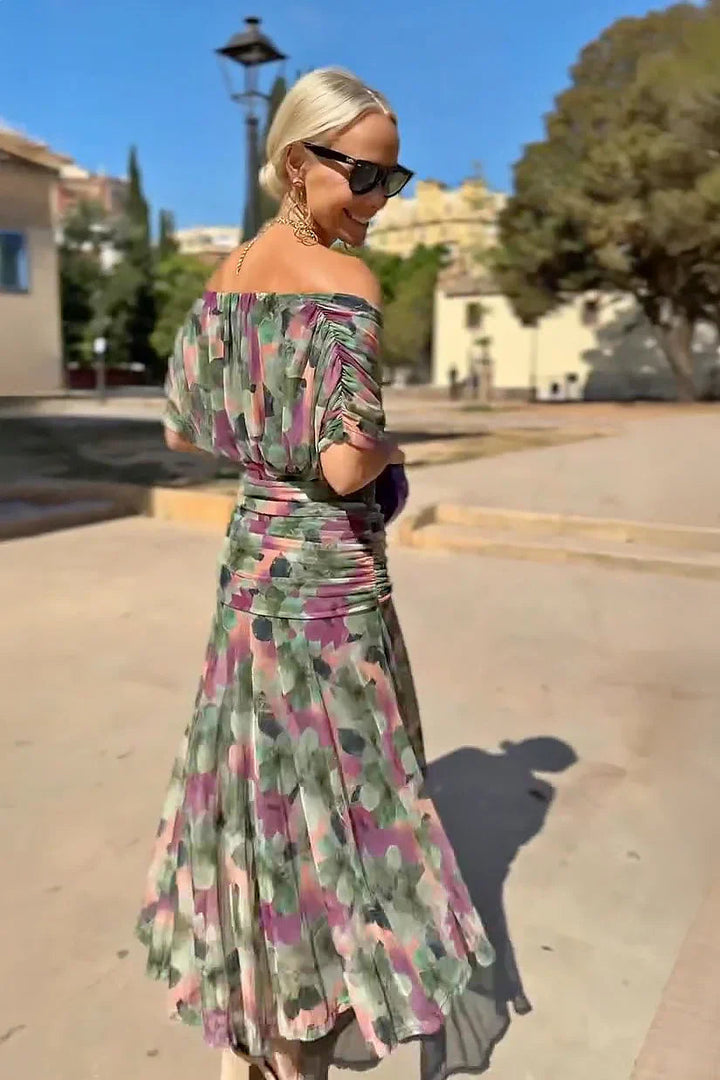 Arabella | Wedding Guest Chiffon Maxi Wrap Dress