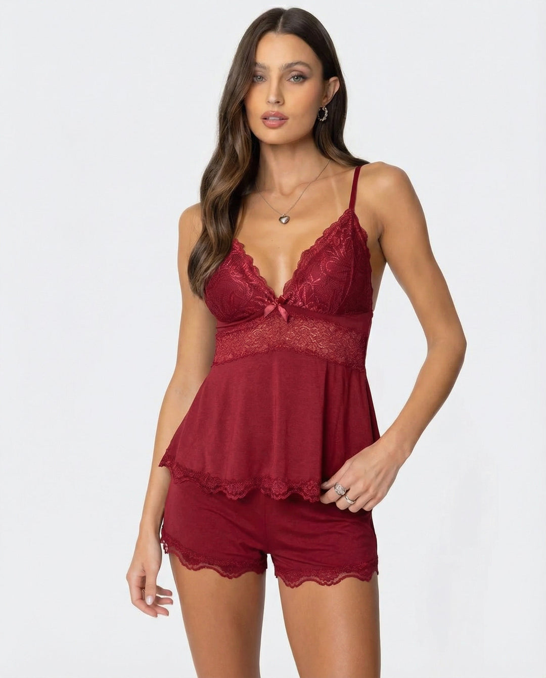Pippa | Lace Cami Top and Shorts Set Women