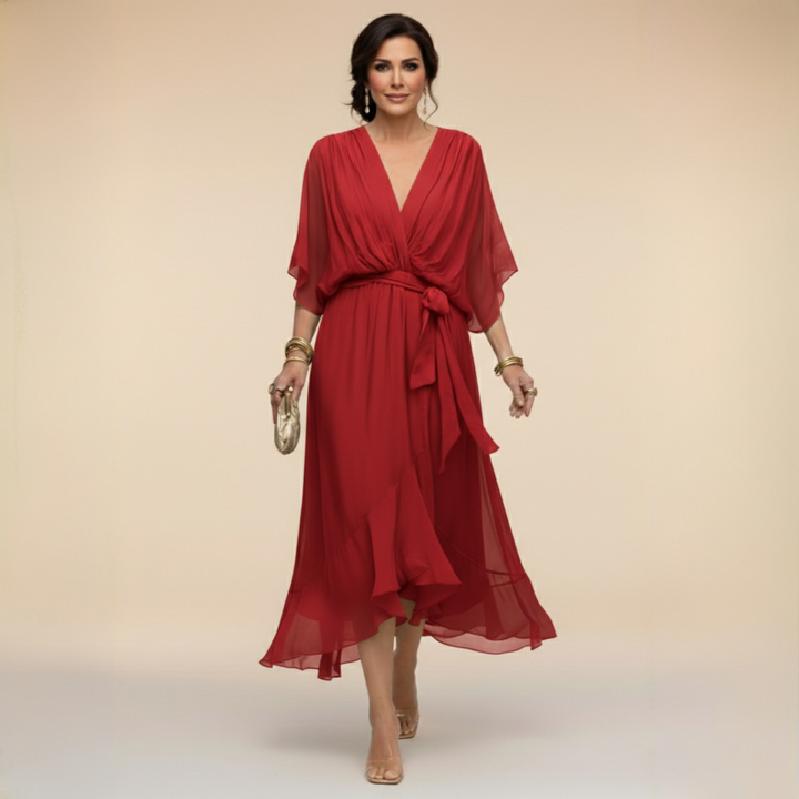 Hattie | Wedding Guest Wrap Midi Dress Women