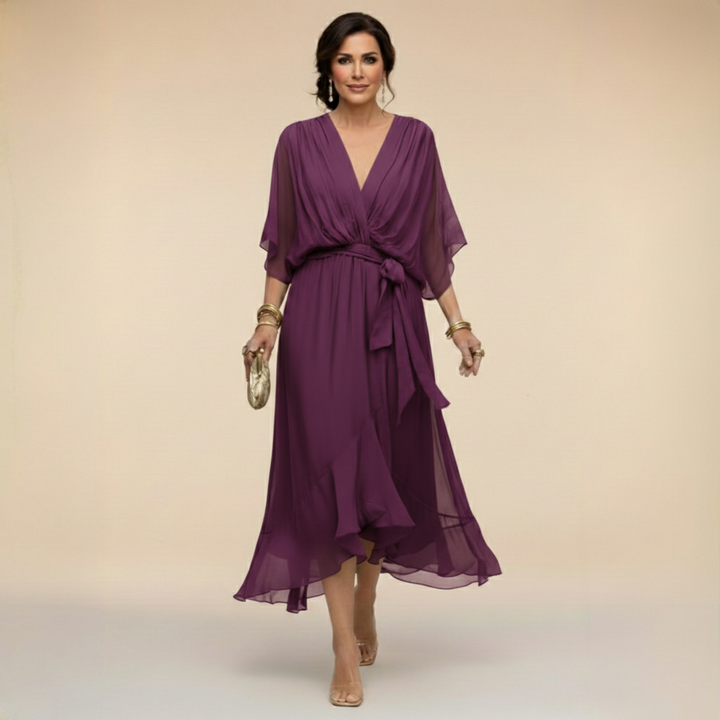 Hattie | Wedding Guest Wrap Midi Dress Women