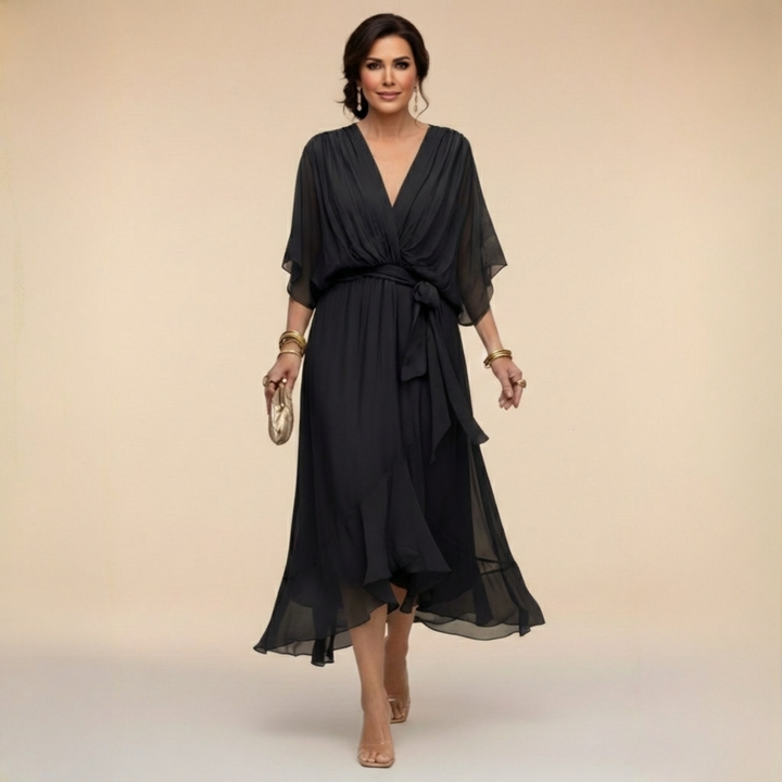 Hattie | Wedding Guest Wrap Midi Dress Women