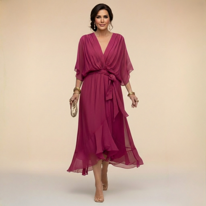 Hattie | Wedding Guest Wrap Midi Dress Women