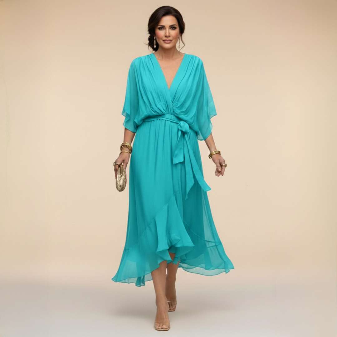 Hattie | Wedding Guest Wrap Midi Dress Women