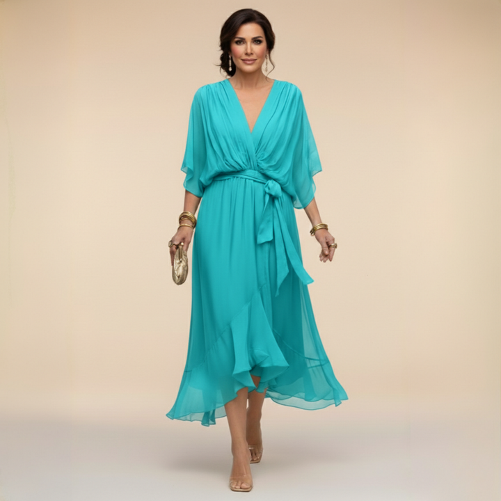 Hattie | Wedding Guest Wrap Midi Dress Women