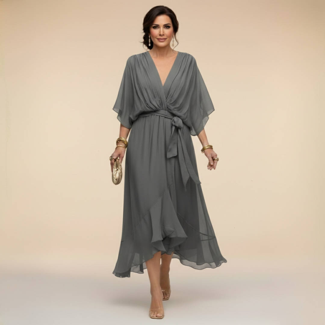 Hattie | Wedding Guest Wrap Midi Dress Women