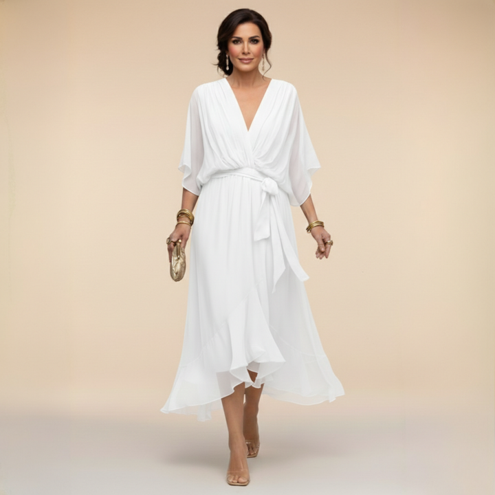 Hattie | Wedding Guest Wrap Midi Dress Women